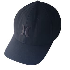 HURLEY FlexFit Black Fitted Cap Hat Adult L-XL